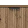 vidaXL Bathroom Cabinet with Door Artisan Oak 15.55 x 14.17 x 34.65 in