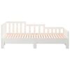 vidaXL Day Bed White Solid pine wood 2x35.4x78.7 in Expandable Day Bed