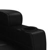 vidaXL Massage Reclining Chair Black Faux Leather