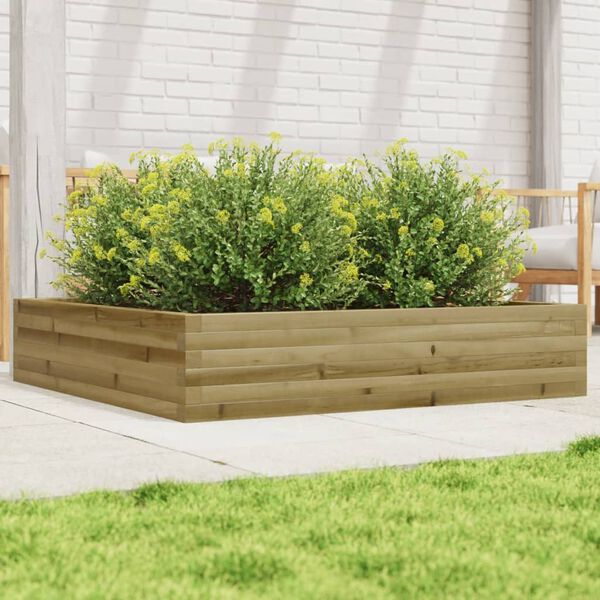vidaXL Garden Planter Natural Pine Vacuum pressure treated solid pine wood