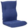 vidaXL Floor Chair Blue Fabric (100% polyester), metal Compact Foldable