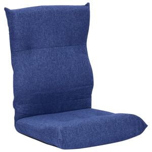 vidaXL Floor Chair Blue Fabric (100% polyester), metal Compact Foldable