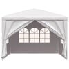 vidaXL Party Tent 9'10"x9'10" White