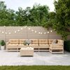 vidaXL 7 Piece Patio Lounge Set with Cushions Solid Wood Pine