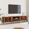 vidaXL TV Cabinet Old wood Engineered wood, metal Medium Adjustable Feet
