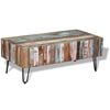 vidaXL Coffee Table Multicolor Solid reclaimed wood and iron Medium