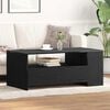 vidaXL Coffee Table Black Oak 40.16 x 21.65 x 17.13 in Engineered Wood