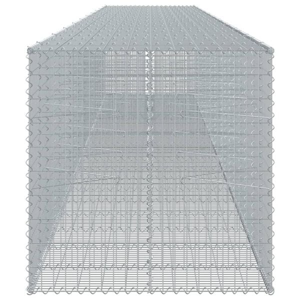 vidaXL Gabion Basket Silver Galvanized Iron Extra Large Modular