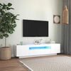 vidaXL TV Cabinet White Engineered wood 63 in x 13.8 in x 15.7 in