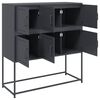vidaXL Sideboard Anthracite Cold-rolled steel 39.6x15.4x42.1 in
