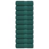 vidaXL Soap Towel Set of 10 Green 100% cotton 11.8 x 11.8 in