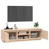 vidaXL TV Cabinet Natural Wood Solid Pine Wood 55.1 x 13.8 x 15.7 in