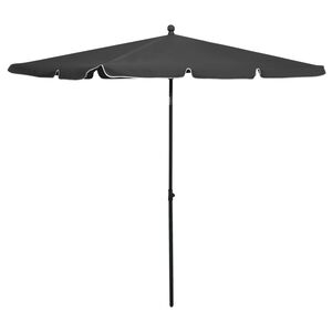 vidaXL Garden Parasol Anthracite Polyester 82.7 x 55.1 in Tiltable