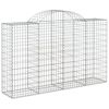 vidaXL Gabion Basket Set of 6 Silver Galvanized Iron Large