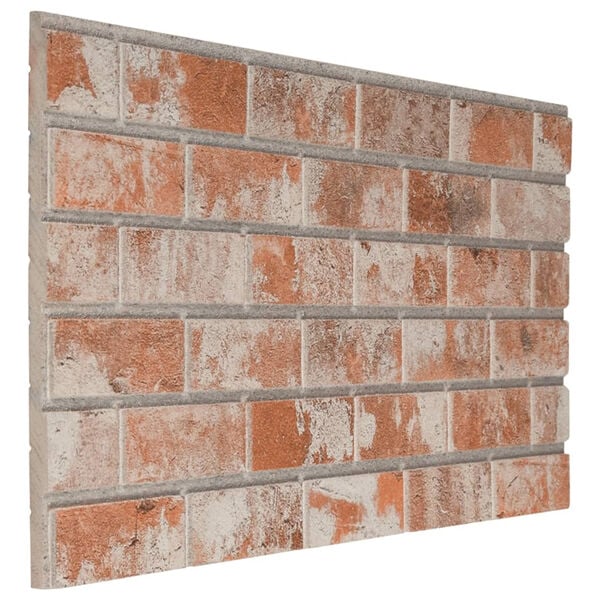 vidaXL 3D Wall Panels with Red Brick Design 10 pcs EPS