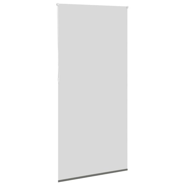 vidaXL Roller Blind Grey 100% Polyester, Aluminum top rail 37.4 x 90.6 in