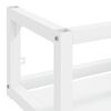 vidaXL Bathroom Sink Frame White Powder-coated iron Small