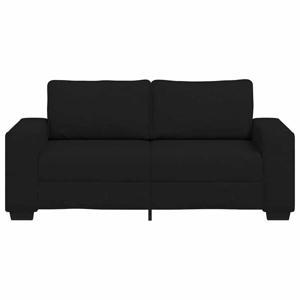 vidaXL 2-seater Sofa Black