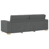 vidaXL 3-Seater Sofa Dark Grey 86.6"x30.7"x33.1" Fabric