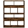 vidaXL Room Divider Smoked Oak Engineered wood Medium Room Divider