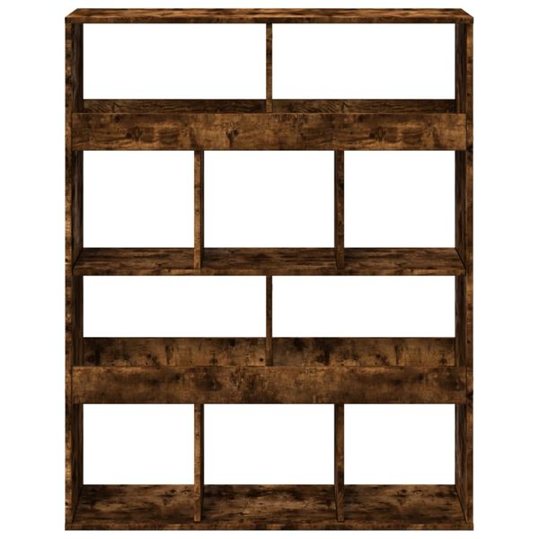 vidaXL Room Divider Smoked Oak Engineered wood Medium Room Divider