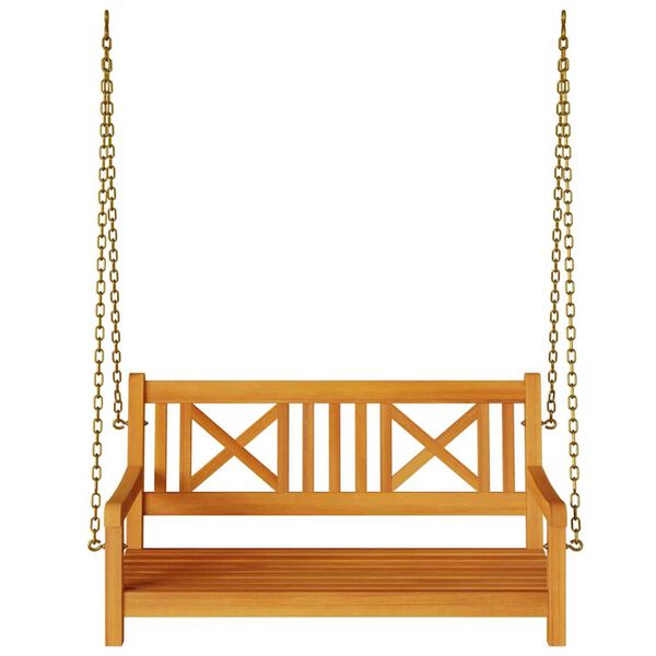 vidaXL Garden Swing Bench Brown 119 x 35 x 47cm Solid Acacia wood