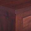 vidaXL TV Cabinet Classic Brown Solid Mahogany Wood TV Cabinet