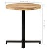 vidaXL Bistro Table Natural Mango Wood and Black