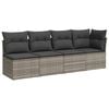 vidaXL Garden Sofa Set Grey
