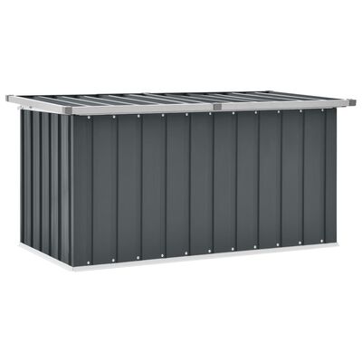vidaXL Patio Storage Box Gray 50.8"x26.4"x25.6"