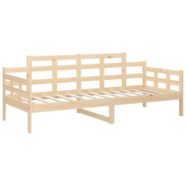 vidaXL Day Bed Natural wood Solid pine wood, plywood