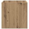 vidaXL Planter Box Artisan oak Engineered wood Medium Decorative Inlays
