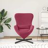 vidaXL Egg Chair Wine Red 24.80 x 28.74 x 35.43 in Velvet