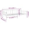 vidaXL Day Bed Honey Brown Solid Pine Wood Standard Twin