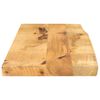 vidaXL Table Top Natural Mango Solid Mango Wood 35.4 x 15.7 x 1.0 in