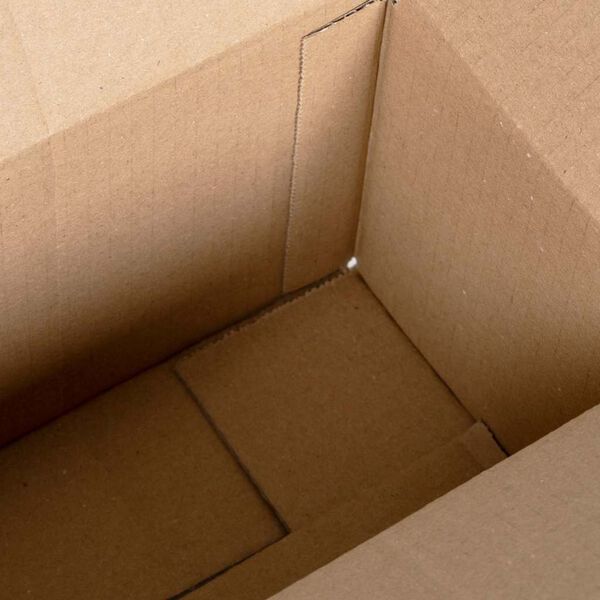 vidaXL Folding Box 50 pcs Natural 9.45 x 5.12 x 5.12 in Cardboard