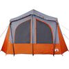 vidaXL Camping Tent Cabin 5-Person Grey and Orange Waterproof