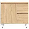 vidaXL Bathroom Cabinet Sonoma Oak Engineered wood, iron Medium