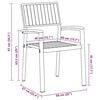 vidaXL Garden Chair 4 pcs Brown 56 x 57 x 87cm Solid Acacia wood
