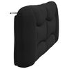vidaXL Headboard Cushion Black Polyester 71.0 in width Headboard Cushion