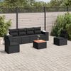 vidaXL Garden Sofa Set Black
