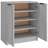 vidaXL Shoe Cabinet Grey Sonoma Engineered Wood Medium Doors