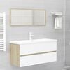 vidaXL Bathroom Furniture Set White Engineered wood Bathroom Furniture Set