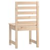 vidaXL Garden Chair Set of 2 Natural wood Solid Pine Wood Medium