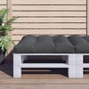 vidaXL Pallet Cushion Black 100% polyester 27.6 x 27.6 in
