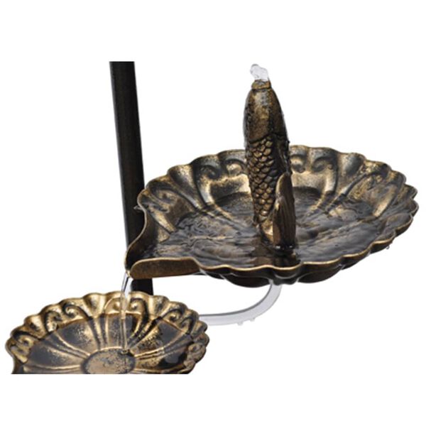 vidaXL Water Feature Bronze Plastic 36 in tall, great for room decor
