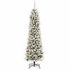 vidaXL Artificial Christmas Tree with 300 LEDs White 94.49 in