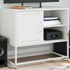 vidaXL TV Cabinet White Steel TV Cabinet Rectangular Industrial