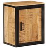 vidaXL Bathroom Cabinet Natural mango wood and black