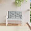 vidaXL Garden Bench Cushion Melange Light Grey 100% Polyester